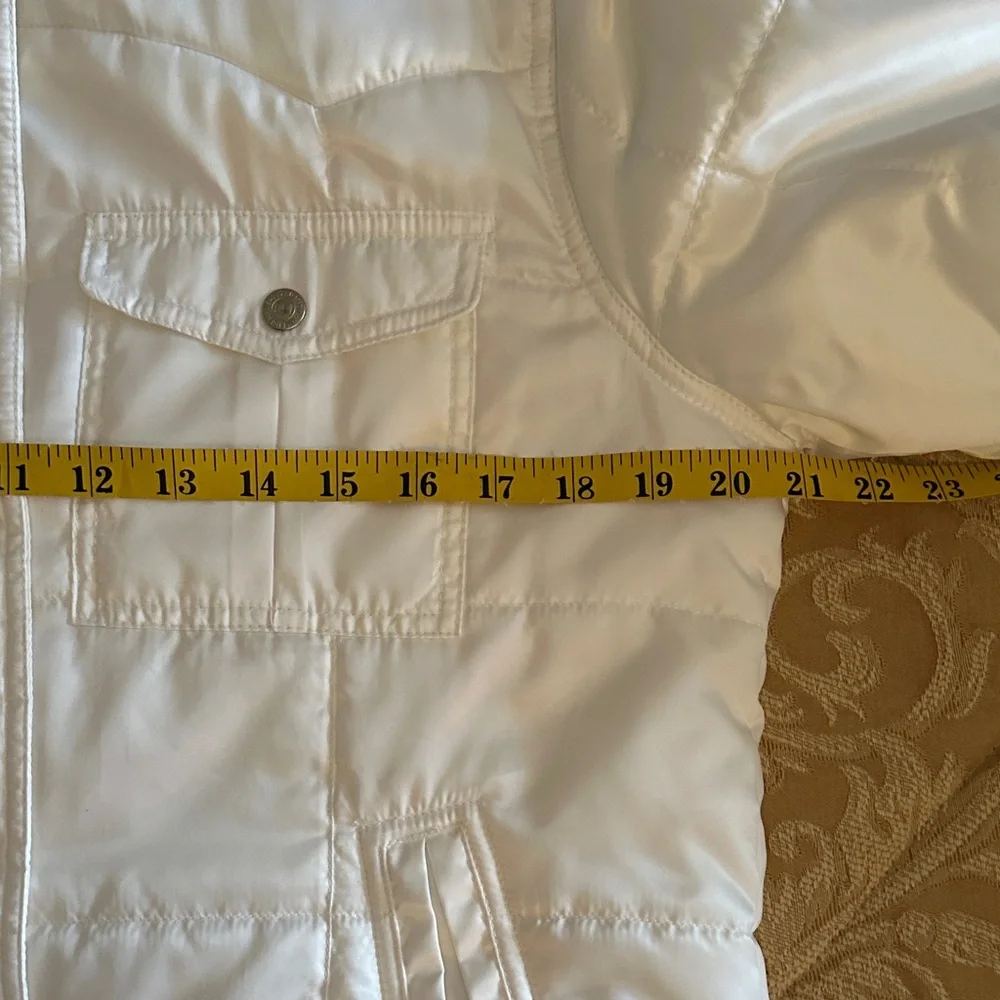 Tommy Hilfiger Women's white trucker Puffer Jacket - Picture 5 of 9